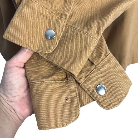 No Boundaries Canvas Duck Jacket Mens 3XL Brown Corduroy Barn Chore Y2K - Picture 7 of 11